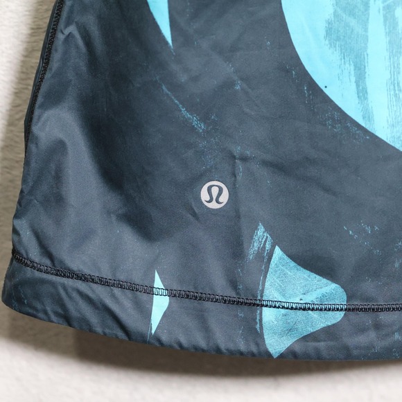 Lululemon Pack It Vest Womens 8 Blue Black Hidden Hood Reflective Windbreaker - Picture 6 of 10